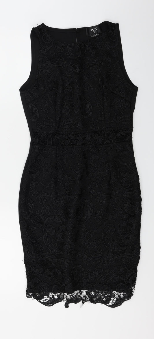 AX Womens Black Bodycon Size 10