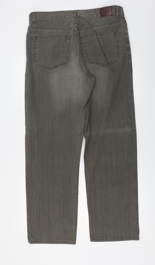 Womens UK Size 34 in Cherokee Regular Fit Straight Brown Jeans
