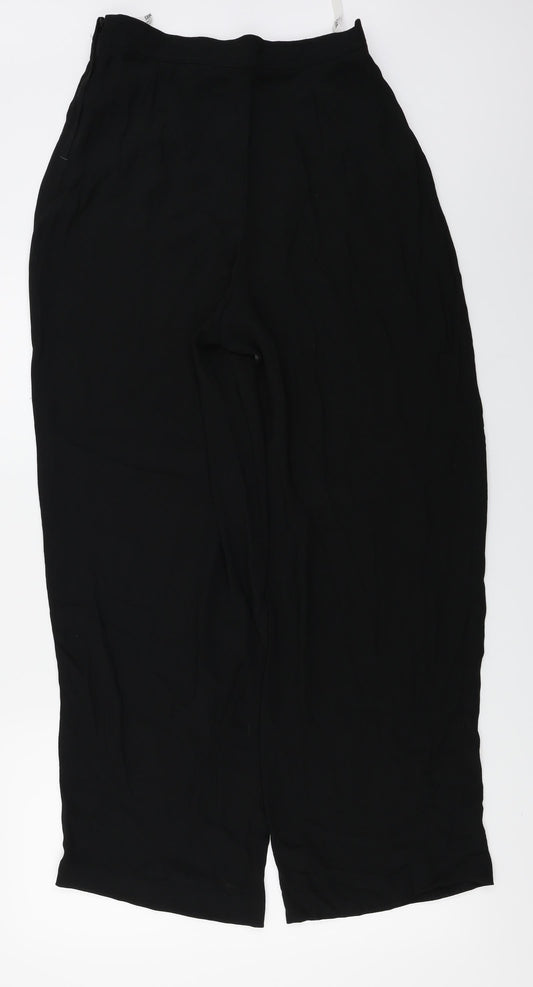Womens UK Size 12 Wallis Regular Fit Black Trousers