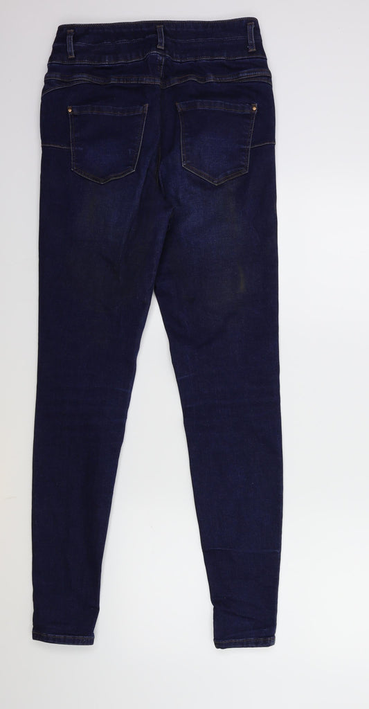 New Look Womens Blue Denim Skinny Jeans Size 10 L29 in