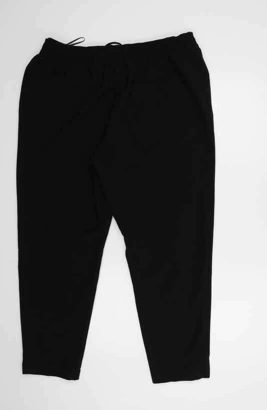 Womens UK Size 12 NEXT Regular Fit Black Trousers