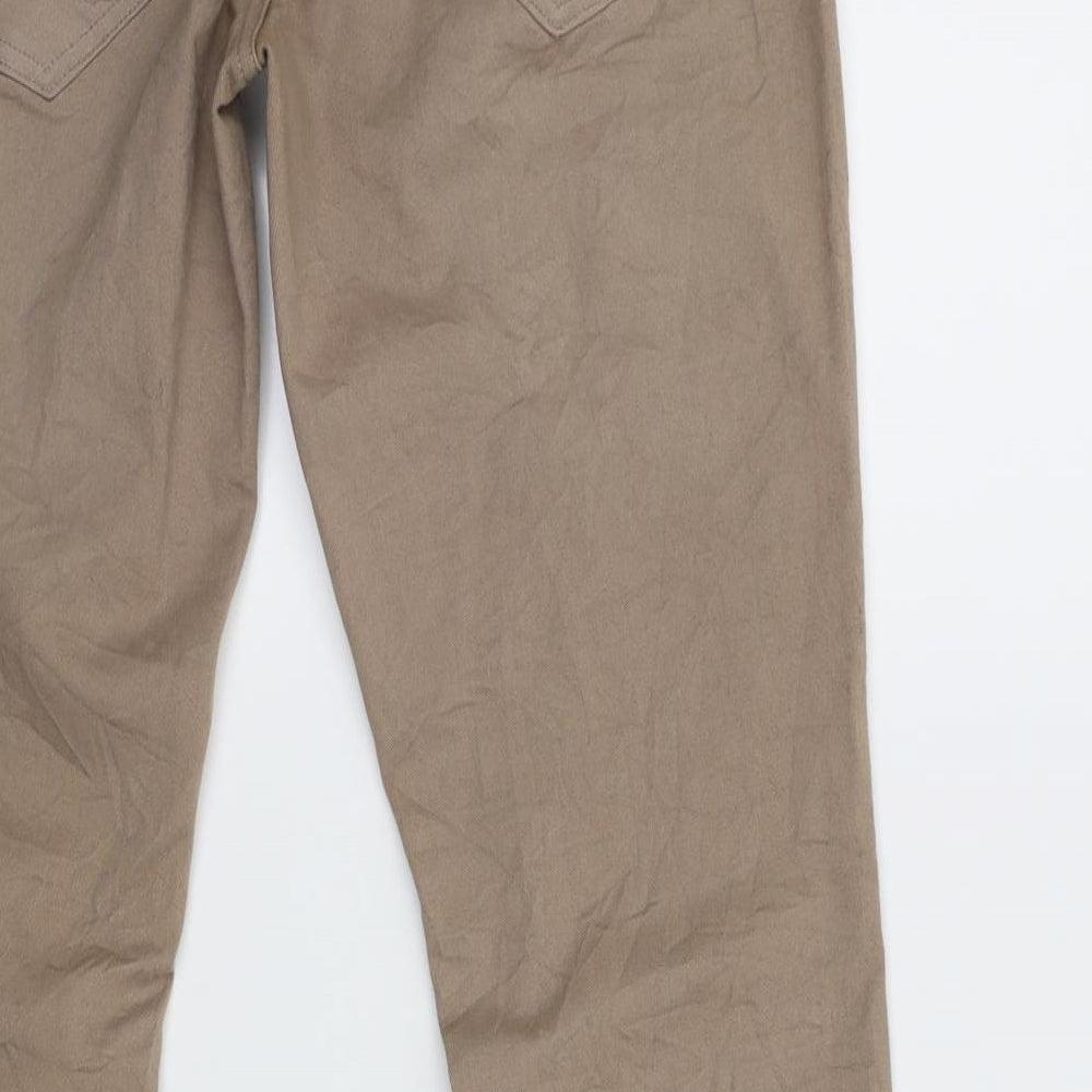 Womens UK Size 28 in Street One Regular Fit Skinny Brown Jeans