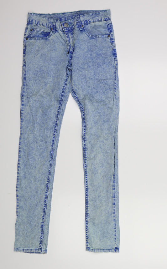 Womens UK Size 27 in Cheap Monday Regular Fit Skinny Blue Jeans