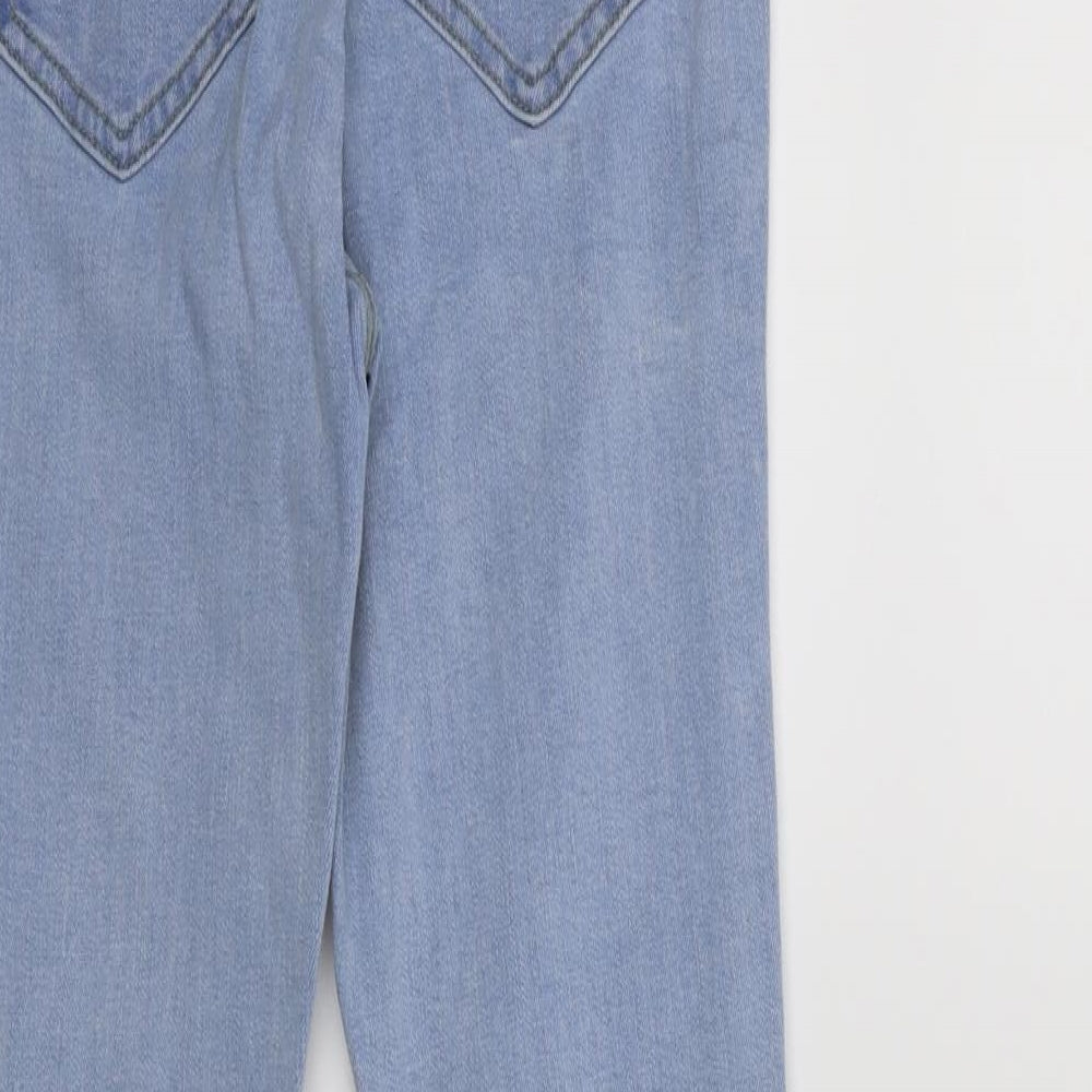 Denim & Co. Womens Blue Denim Skinny Jeans Size 10 L28 in