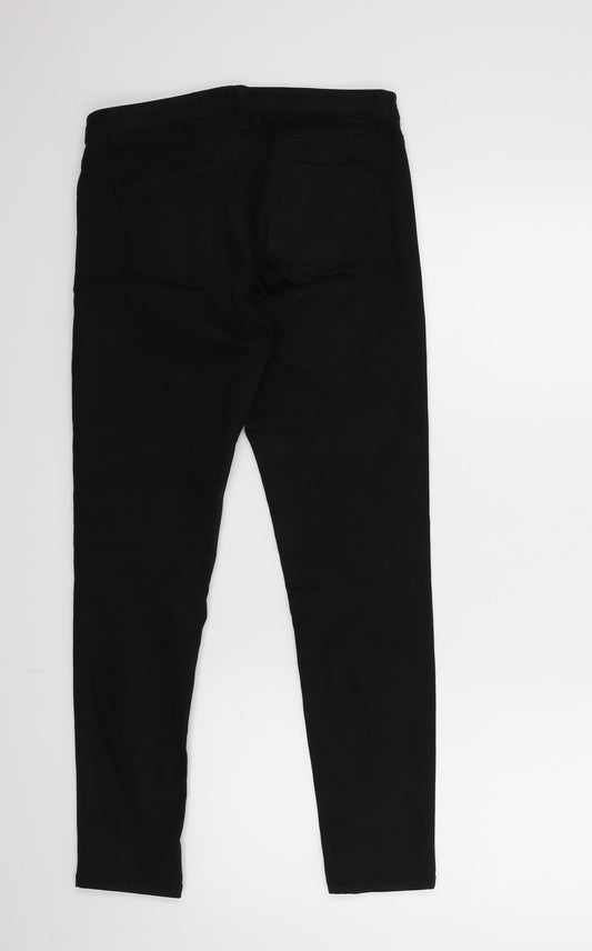 Denim & Co. Womens Black Denim Skinny Jeans Size 8 L27 in