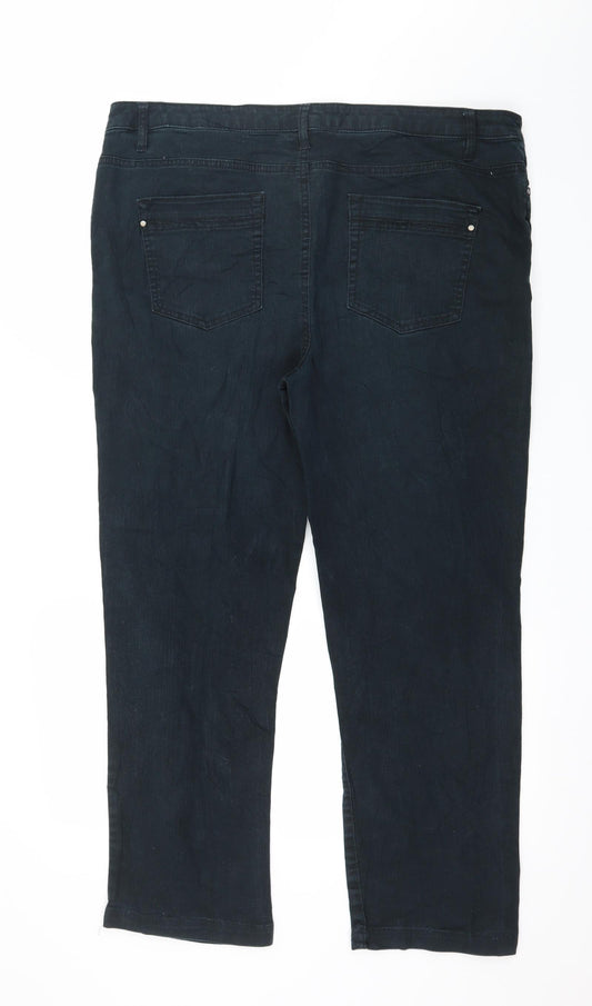 Yessica Womens Grey Denim Straight Jeans Size 40 in L28 in