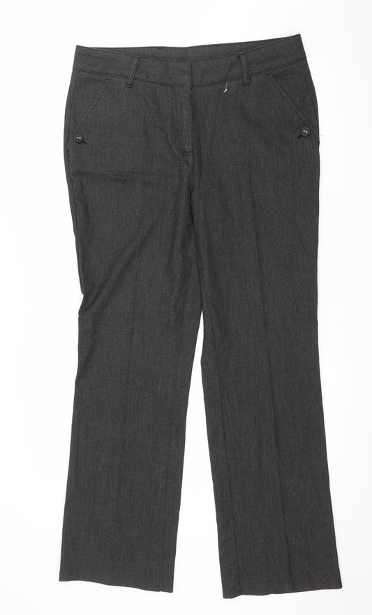 Womens UK Size 14 Maine Regular Fit Grey Trousers