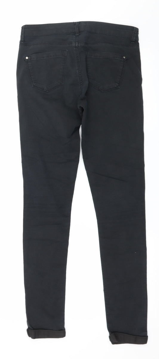 Womens UK Size 28 in Topshop Regular Fit Skinny Black Jeans