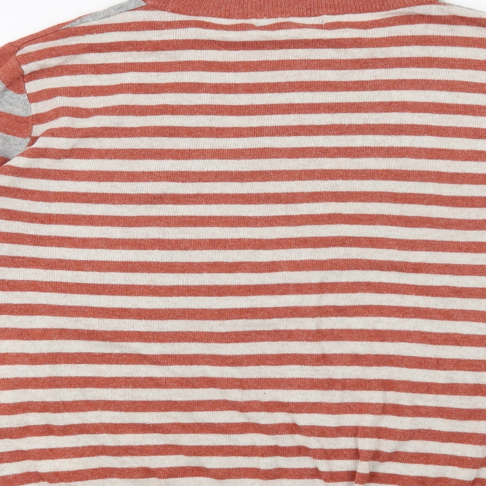 Next Womens Red Striped Pullover Jumper Size 12