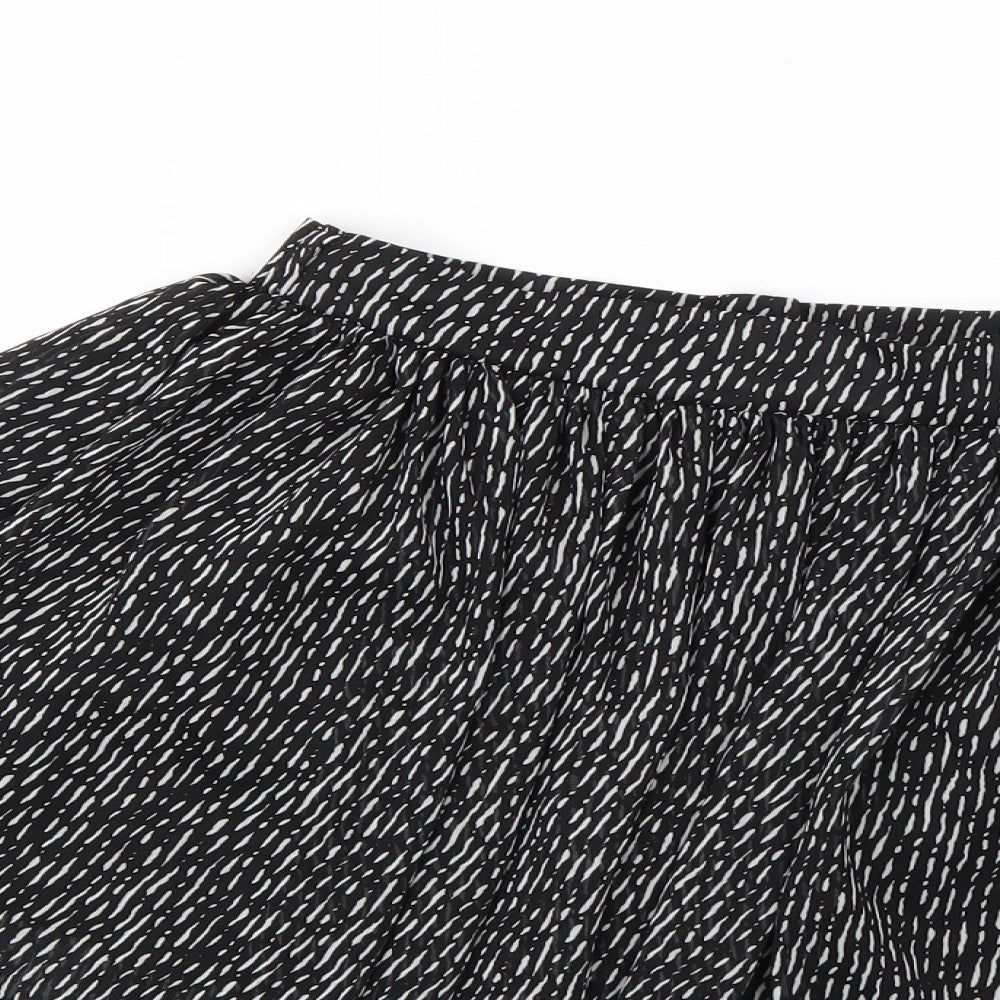 Atmosphere Womens Black Striped Flare Skirt Size 8