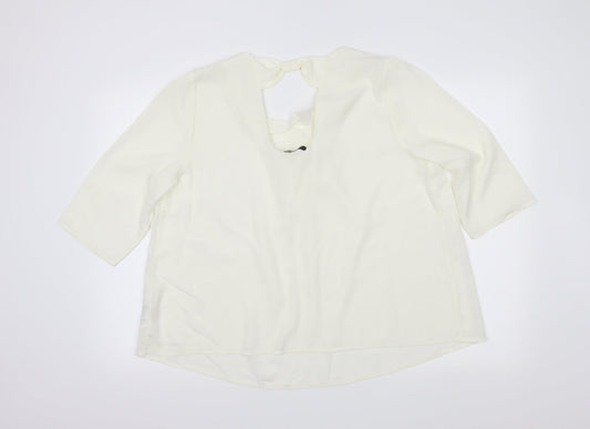 Atmosphere Womens Ivory Basic Blouse Size 18