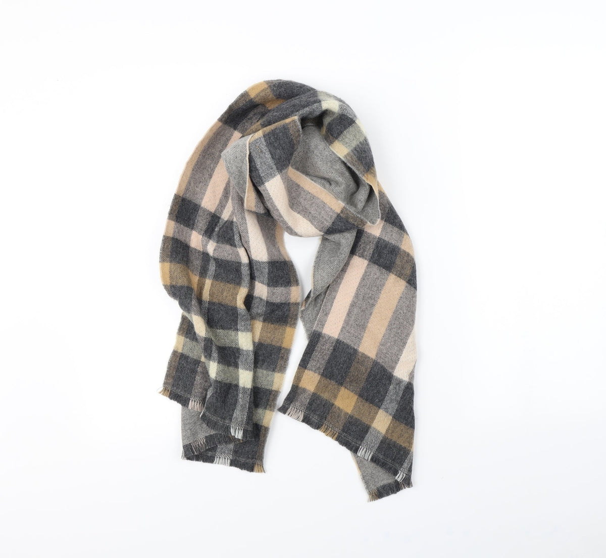 Preworn Womens Multicoloured Check Scarf