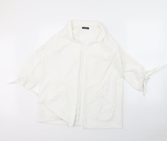 Womens UK Size 12 Boohoo White Jacket