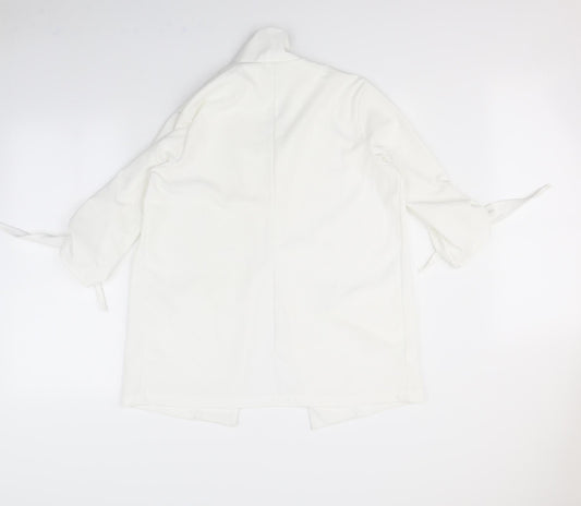 Boohoo Womens White Jacket Size 12