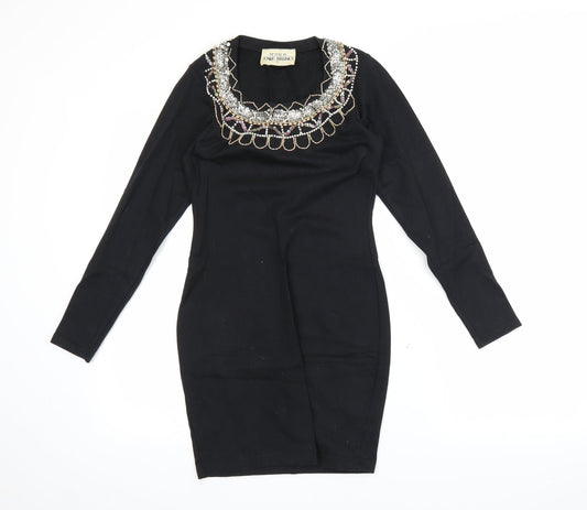 Anne Brooks Womens Black Pencil Dress Size S