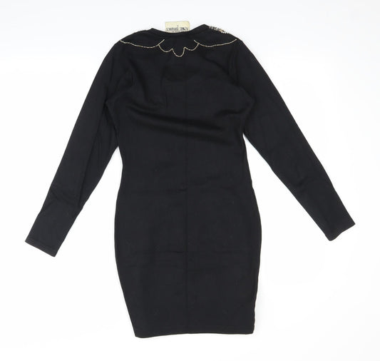 Anne Brooks Womens Black Pencil Dress Size S