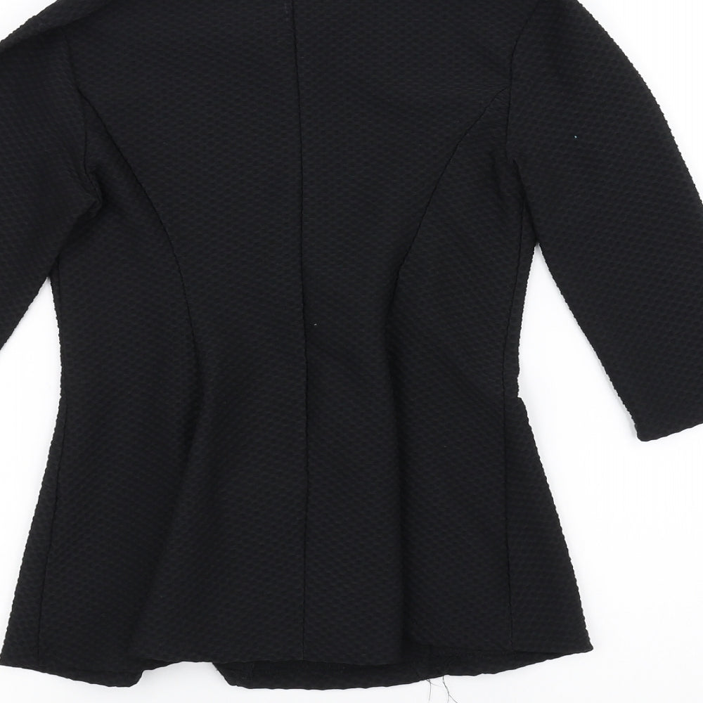Womens UK Size 6 Atmosphere Black Basic T-Shirt