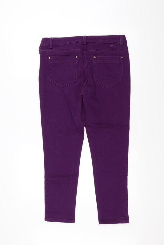 Cherokee Womens Purple Straight Jeans Size 10 L24 in
