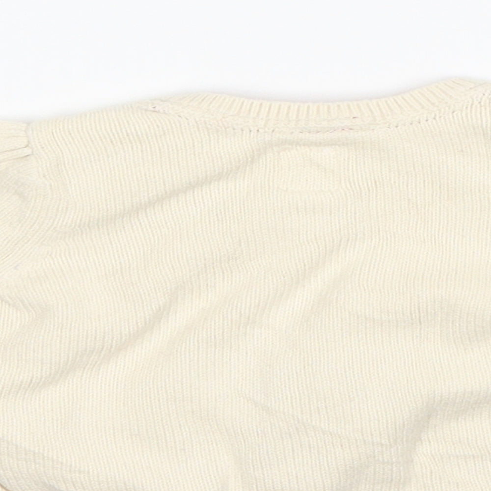 Gap Girls Beige Pullover Jumper Size 3-6 Months - love