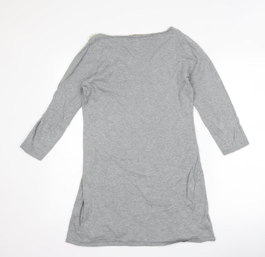 NEXT Womens Grey Floral Bodycon Size 12