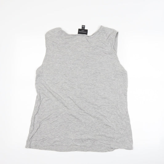 Antthony Womens Grey Basic Tank Size L