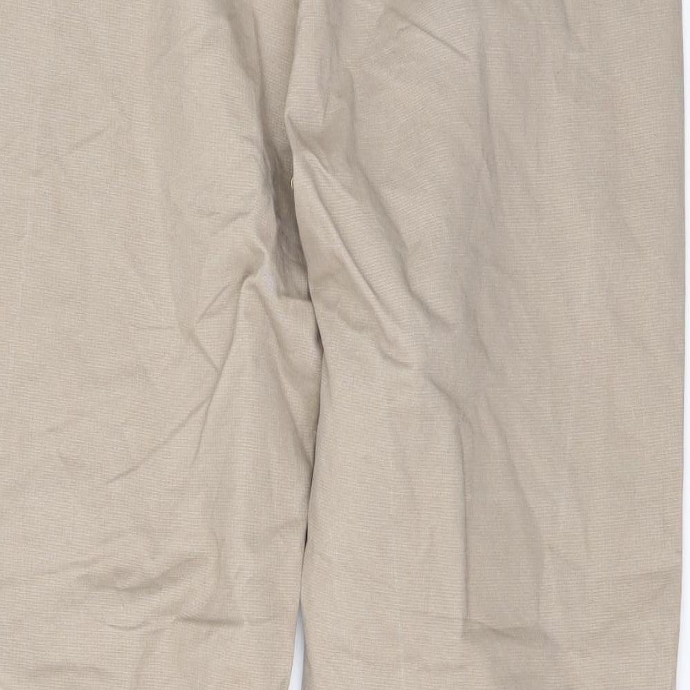 Mens UK Size 32 in JOHN F Regular Fit Beige Trousers
