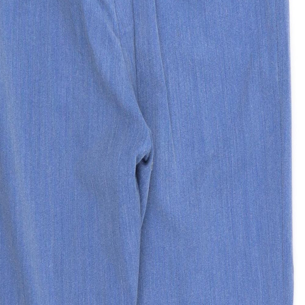 Kate Lilly Womens Blue Trousers Size 14 L25 in - Stretch waistband