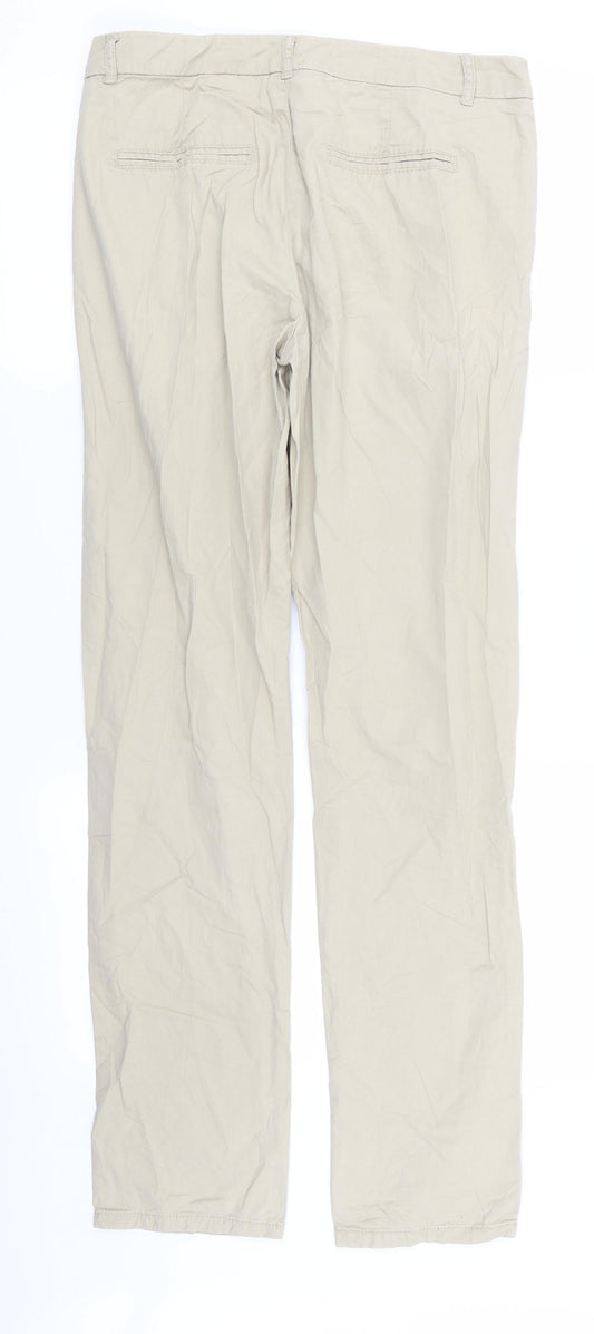 Womens UK Size 28 in camaieu Regular Fit Chino Beige Trousers
