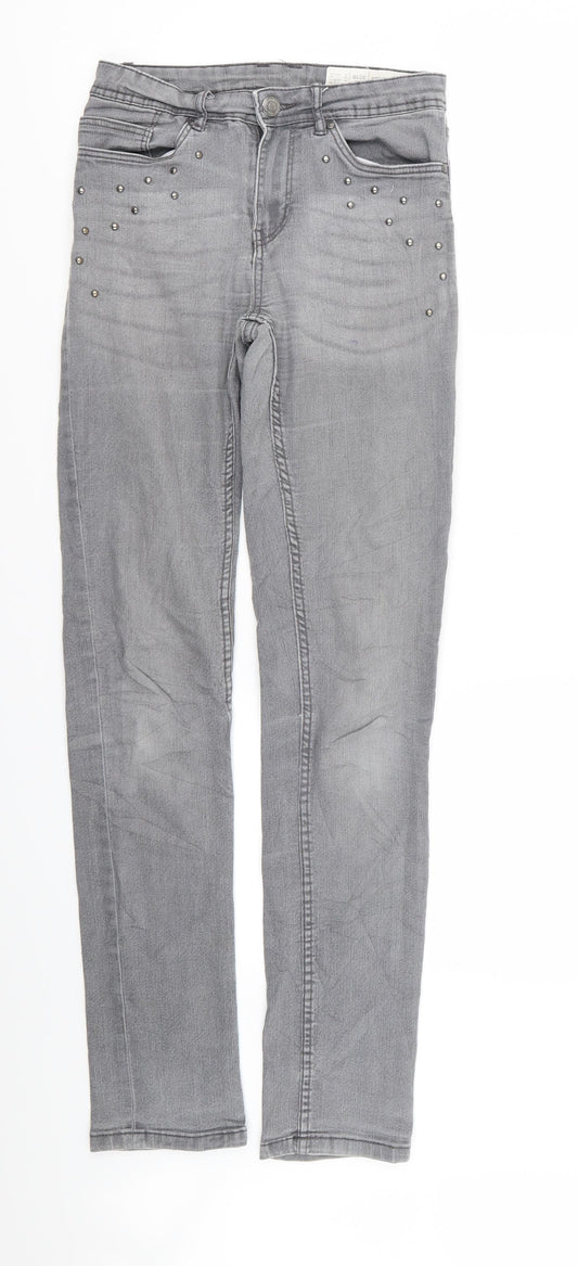 Womens UK Size 6 ESMARA Relaxed Fit Skinny Grey Jeans