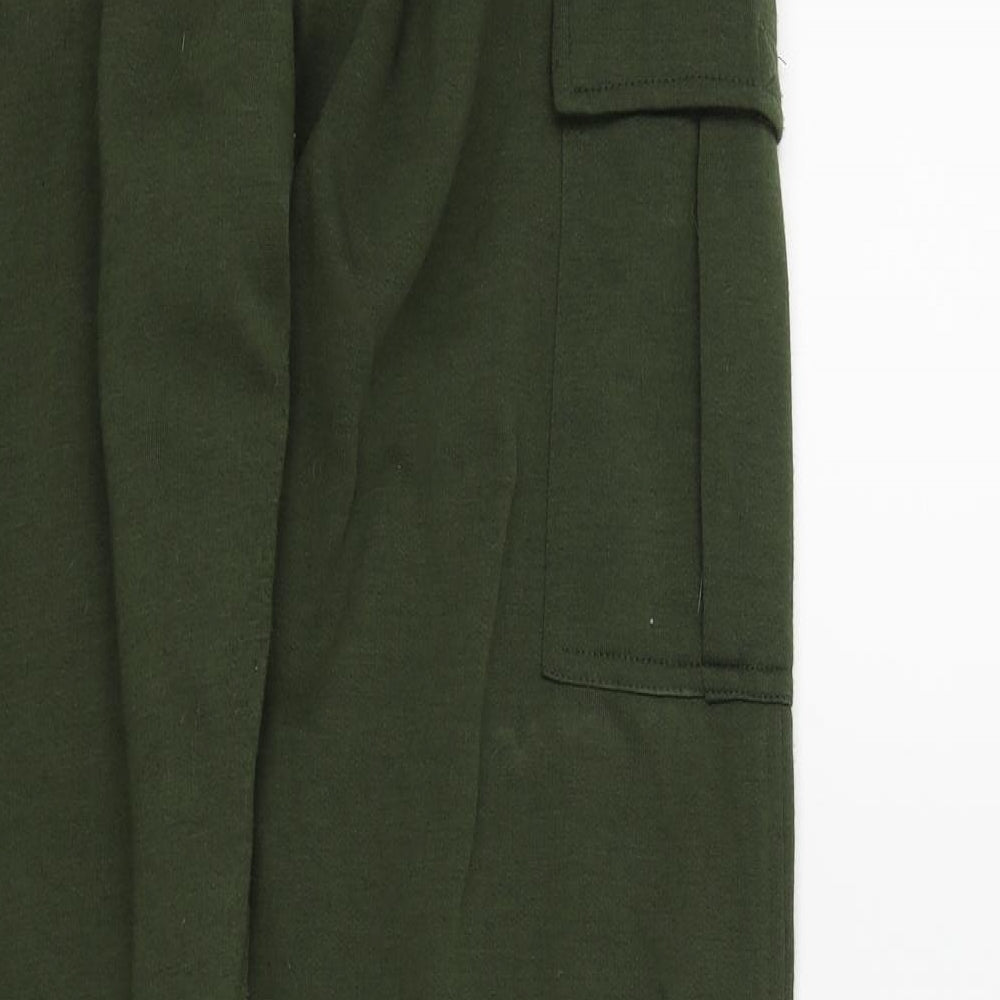 NUGGETS Womens Green Jogger Trousers Size L L27 in