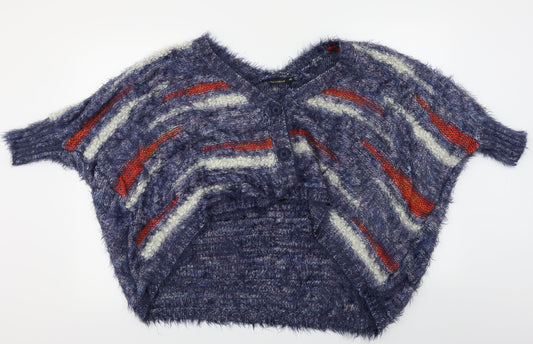 QED London Womens Blue Cardigan Jumper Size L
