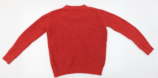 Marks and Spencer Mens Red Pullover Jumper Size S