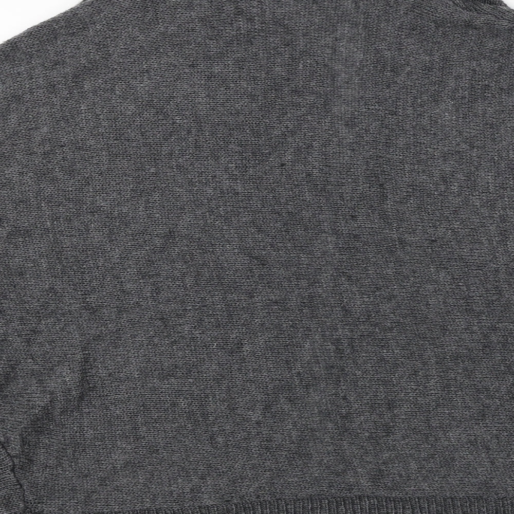 lara knit Womens Grey Cardigan Jumper Size S