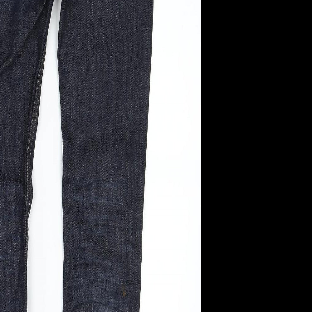 Womens UK Size 25 in H&M Regular Fit Skinny Blue Jeans