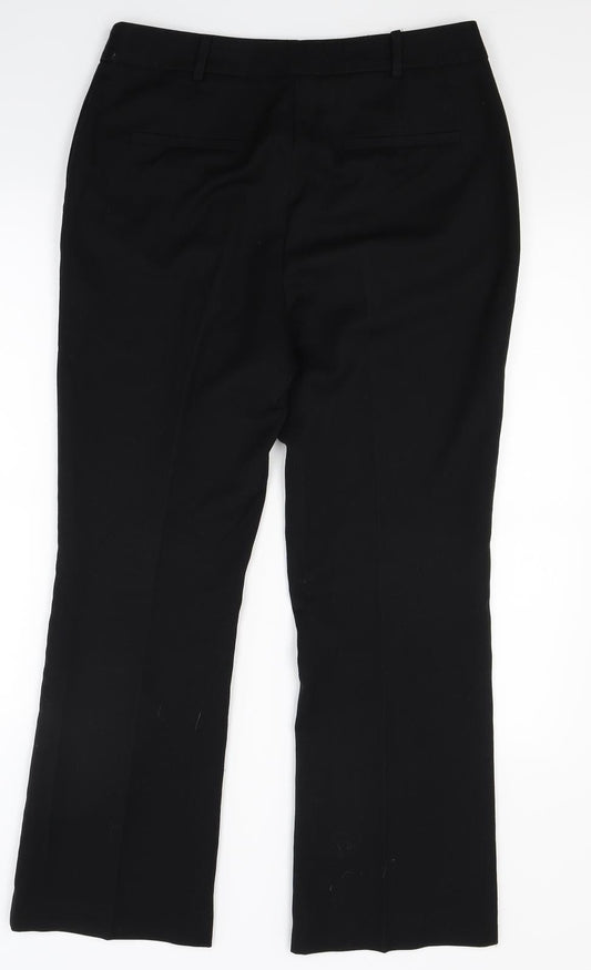 TU Womens Black Trousers Size 12 L25 in