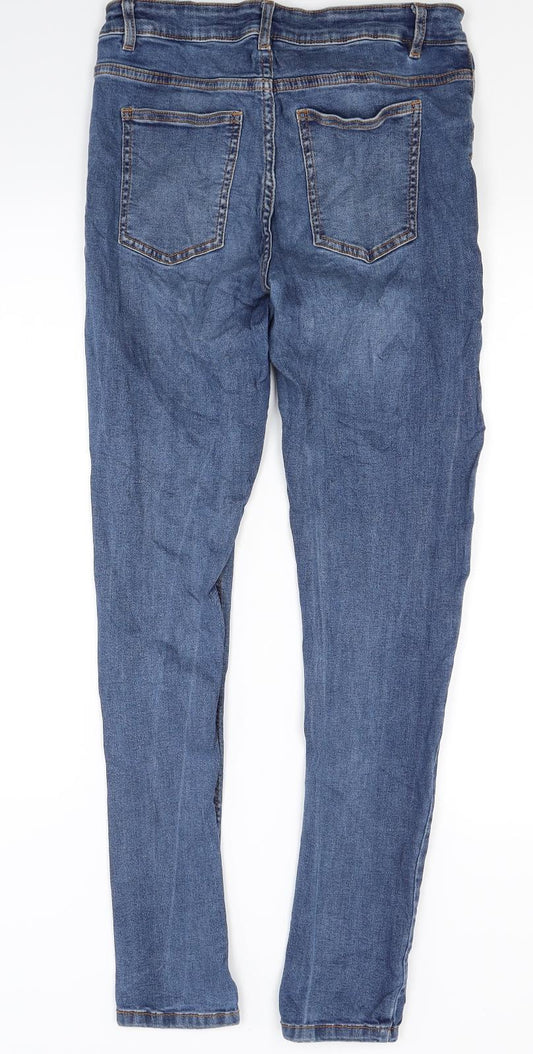 Top shop Womens Blue Denim Skinny Jeans Size M L27.5 in