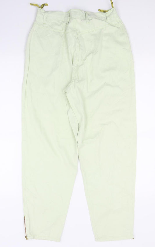 C&A Womens Green  Denim Tapered Jeans Size 8 L28 in