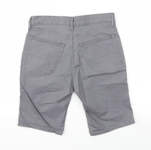 m&s Mens Grey Capri Trousers Size 30 L20 in