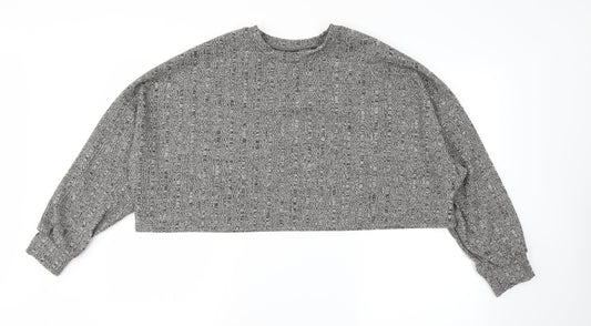 SHEIN Womens Grey Pullover Jumper Size S