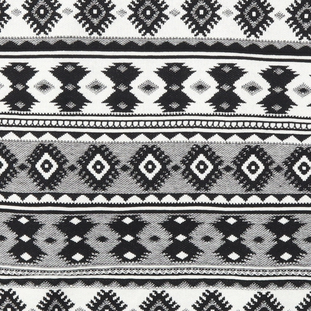 Primark  Womens Black Argyle/Diamond  Jacket Blazer Size S