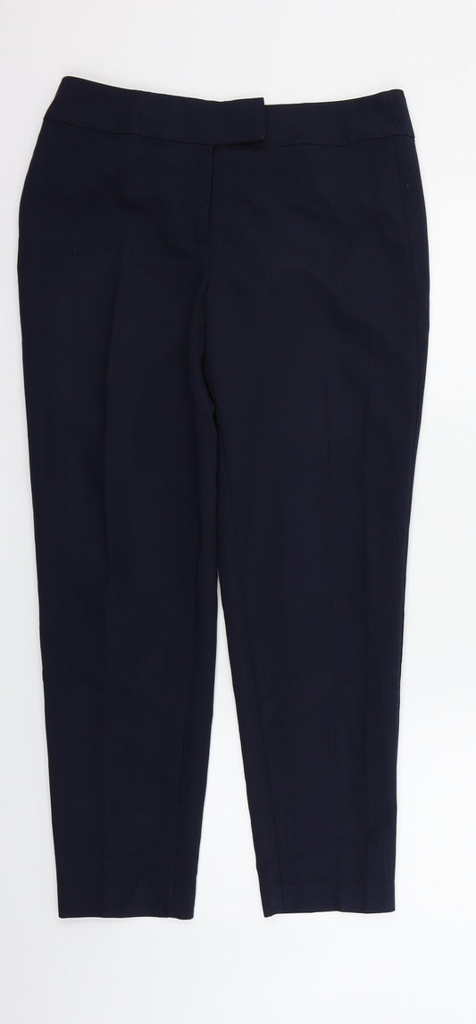 Womens UK Size 10 George Regular Fit Blue Trousers