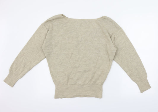 Nasty Gal Womens Beige Pullover Jumper Size S