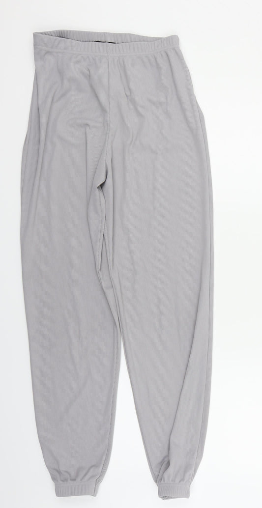 Womens UK Size 8 PRETTYLITTLETHING Regular Fit Grey Trousers