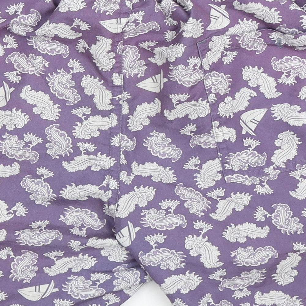 Preworn Mens Purple Bermuda Shorts Size S - swim shorts