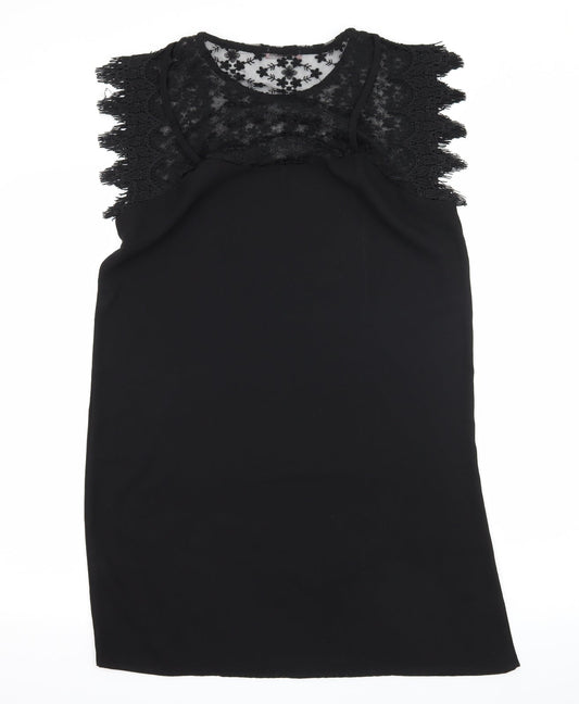 Luc-ce Womens Black A-Line Size S