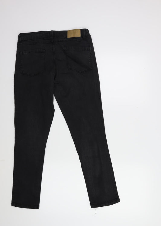 Dorothy Perkins Womens Black Denim Skinny Jeans Size 10 L27 in