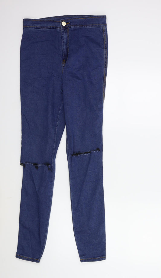 Womens UK Size 28 in ASOS Regular Fit Skinny Blue Jeans