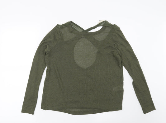 River Island Womens Green Pullover Jumper Size 6