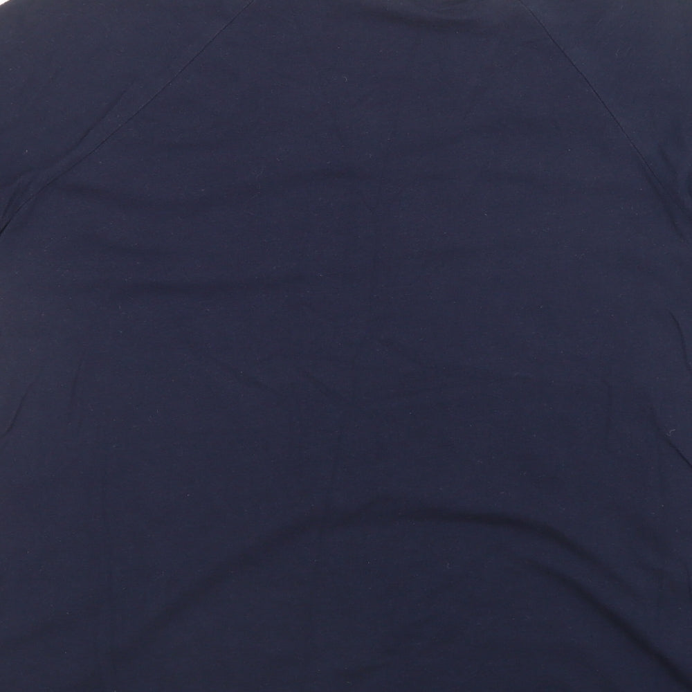 Authentic Womens Blue Floral Basic Blouse Size 12 - Lace