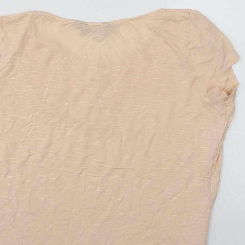 Womens UK Size 12 Dorothy Perkins Ivory Basic T-Shirt